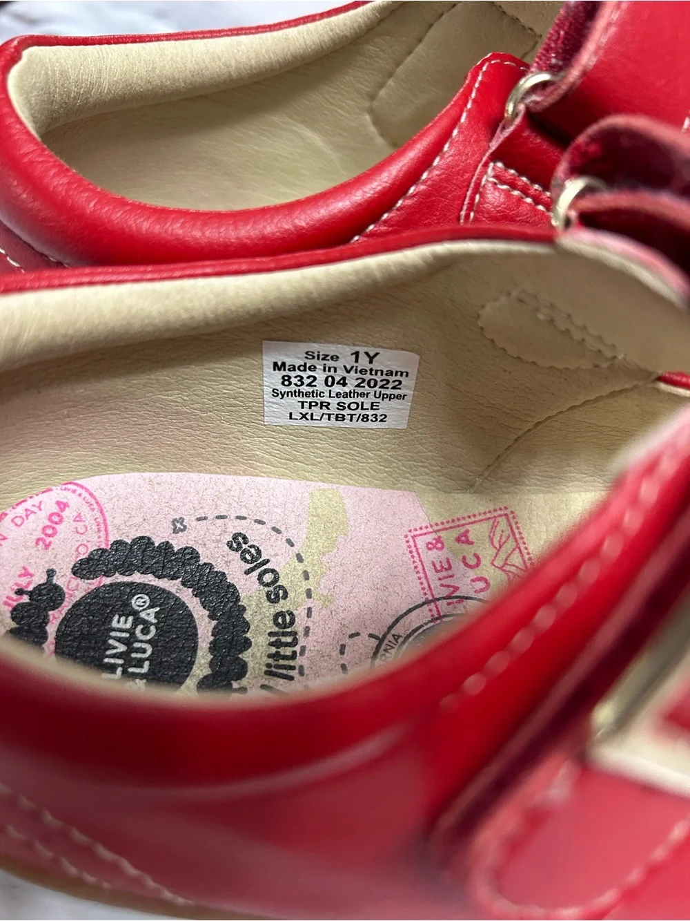 Livie & Luca Red Girls Mary Jane Dress Shoes